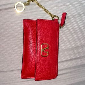 Valentino, color red, wallet